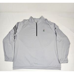 Adidas Golf Jacket Mens 2XL.  13th Green Full Zip Golf Gray.‎